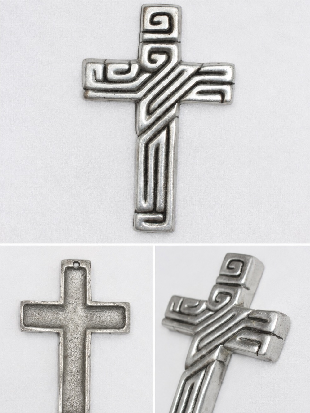 Pewter Cross Wall Hanging/Decor/Gift/Favor 7"